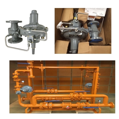 Tekanan / Kontrol Aliran Skid Emerson Fisher 299H/299HV/299HR/299HVR regulator tekanan dan Wicka pressure gauge set
