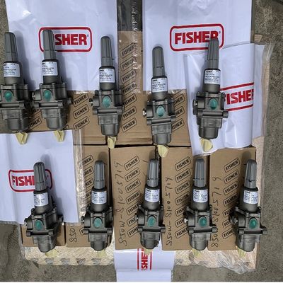 katup pengurang tekanan gas 67C, 67CR, 67CF dan 67CFR pengatur tekanan digital Fisher yang dioperasikan langsung pengatur tegangan