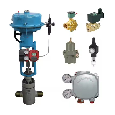 Tipe Sudut Tepat Top Guide Valve Dengan Masoneilan SVI2 Valve Positioner Dan 78-40 Regulator Cocok Untuk Daya Listrik
