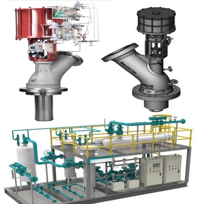 Katup kontrol pneumatik dengan sinyal kontrol linier 4-20 MA dan koneksi flanged untuk rentang tekanan