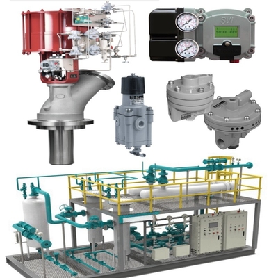 Katup kontrol pneumatik dengan sinyal kontrol linier 4-20 MA dan koneksi flanged untuk rentang tekanan