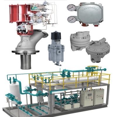 Katup kontrol pneumatik dengan sinyal kontrol linier 4-20 MA dan koneksi flanged untuk rentang tekanan