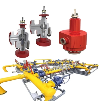 Flanged Control Valve Samson PN1.6~42MPa ANSI 150~2500LB Dengan Konik Atau O Ring Seat DN15~DN600