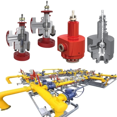 Flanged Control Valve Samson PN1.6~42MPa ANSI 150~2500LB Dengan Konik Atau O Ring Seat DN15~DN600