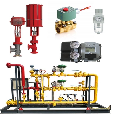Ventil Switch Skid Masoneilan 71000 Control Valve 87/88 Aktuator SVI FF/SVI-3 ACSO Solenoid Valve SMC Regulator Tegangan