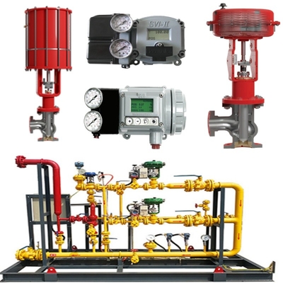 Ventil Switch Skid Masoneilan 71000 Control Valve 87/88 Aktuator SVI FF/SVI-3 ACSO Solenoid Valve SMC Regulator Tegangan