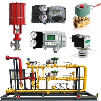 Ventil Switch Skid Masoneilan 71000 Control Valve 87/88 Aktuator SVI FF/SVI-3 ACSO Solenoid Valve SMC Regulator Tegangan