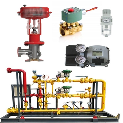 Ventil Switch Skid Masoneilan 71000 Control Valve 87/88 Aktuator SVI FF/SVI-3 ACSO Solenoid Valve SMC Regulator Tegangan