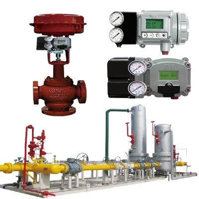 Katup Kontrol Aliran Pneumatik Dengan Koneksi Jenis Flange Besi Nodular Duktil Dan Trim Colokan Rotary Eksentrik