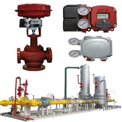 Katup Kontrol Aliran Pneumatik Dengan Koneksi Jenis Flange Besi Nodular Duktil Dan Trim Colokan Rotary Eksentrik