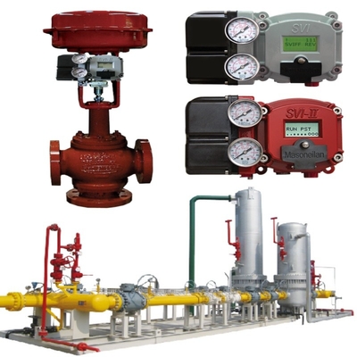 Katup Kontrol Aliran Pneumatik Dengan Koneksi Jenis Flange Besi Nodular Duktil Dan Trim Colokan Rotary Eksentrik