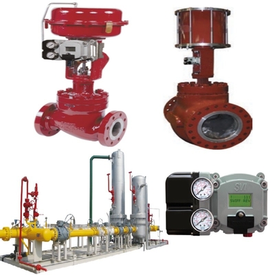 Masoneilan 41005 Regulator Tekanan Flanged Flow Control Valve Dengan Aktuator SVI-2/SVI-3