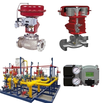 Klep Kontrol Aliran Skid Dengan Masoneilan 21000 Series Single-pass Valve 87/88 Silinder SVI FF SVI II AP Digital Valve Positioner
