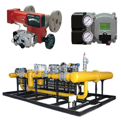 Ventil Gas Alam Skid Oleh Masoneilan 35002 Kontrol Ventil Tipe 35 Aktuator SVI1000/SVI2/SVI3 Positioner ACSO Solenoid Valve