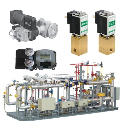 Valve Gas Alam Skid By Masoneilan 31000 Control Valve SVI II AP SVI3 Valve Positioner ASCO Solenoid Valve Set