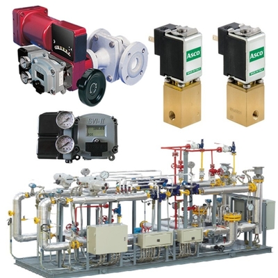 Valve Gas Alam Skid By Masoneilan 31000 Control Valve SVI II AP SVI3 Valve Positioner ASCO Solenoid Valve Set