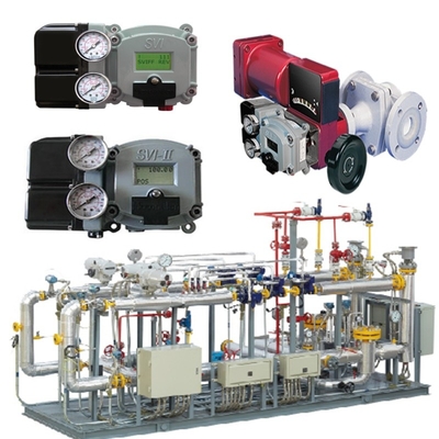 Valve Gas Alam Skid By Masoneilan 31000 Control Valve SVI II AP SVI3 Valve Positioner ASCO Solenoid Valve Set