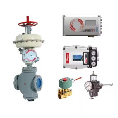 Pneumatic Control Valve Linear Dengan Flowserve LOGIX 3200MD 520MD DIGITAL HART VALVE POSITIONER Dalam stok Flowserve Valves