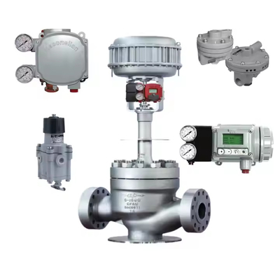 Cina Sudut Tepat Tipe Top Guide Valve Dengan Masoneilan Valve Positioner SVI2 Intelligent Electrical Valve Positioner Stock