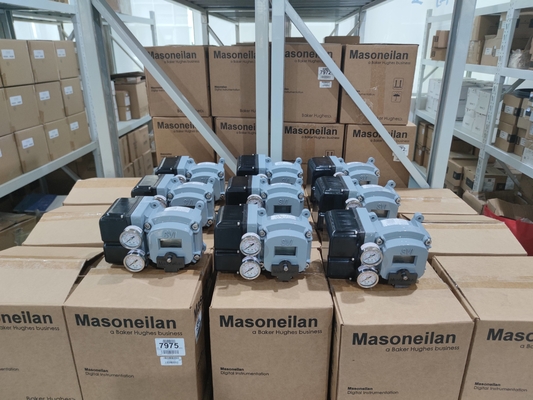 Cina Sudut Tepat Tipe Top Guide Valve Dengan Masoneilan Valve Positioner SVI2 Intelligent Electrical Valve Positioner Stock