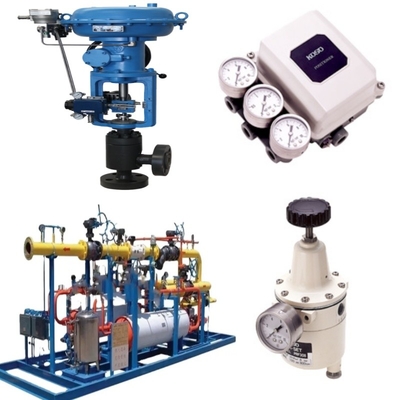 Flanged Pneumatic Control Valve Positioner dengan 4-20 MA Signal -196 hingga 400\u00b0C