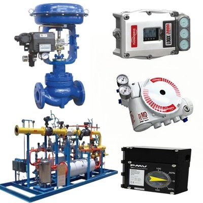 Flanged 2 Way / 3 Way Linear Control Valve Dalam Badan Baja Rinsing DN15 Untuk DN600