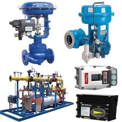 Flanged 2 Way / 3 Way Linear Control Valve Dalam Badan Baja Rinsing DN15 Untuk DN600