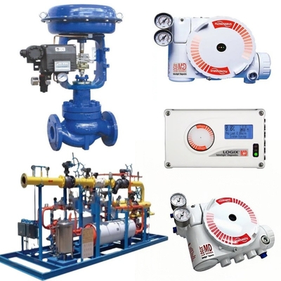 Flowserve Positioner 3200MD 520MD 3800 dengan Spirax Sarco Actuator untuk suhu media Udara Minyak Gas kisaran -40 ° sampai 85 °