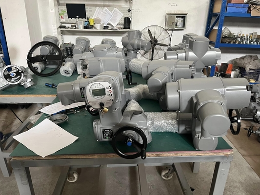 Sistem Skid Gas dan Minyak Gunakan AUMA SA 07.2 sampai 16.2 SAREx 25.1 sampai 40.1 Multi-Turn Actuator In Stock