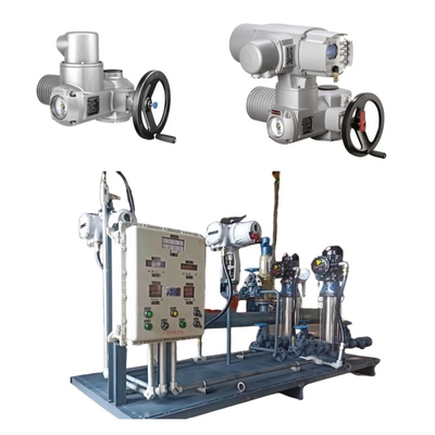 Sistem Skid Gas dan Minyak Gunakan AUMA SA 07.2 sampai 16.2 SAREx 25.1 sampai 40.1 Multi-Turn Actuator In Stock