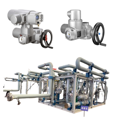 Sistem Skid Gas dan Minyak Gunakan AUMA SA 07.2 sampai 16.2 SAREx 25.1 sampai 40.1 Multi-Turn Actuator In Stock
