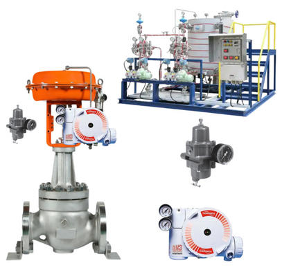 Flowserve Valve Positioner 3800 520MD 3200MD Dengan ASCO Solenoid Valves Untuk Pneumatic Control Ball Valve
