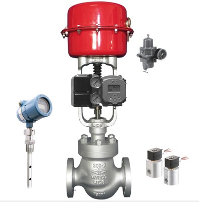 Masoneilan SVI2 Pneumatic Control Valve Positioner Dan FISHER Air Regulator Disesuaikan