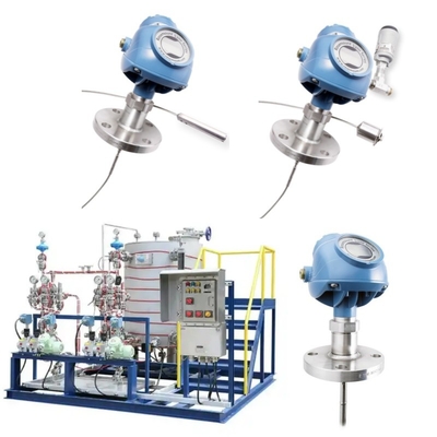 Unit pengisian bahan bakar yang dipasang pada skid dilengkapi dengan EMERSON Rosemount 5300 Level Transmitter - Guided Wave Radar Level Meter