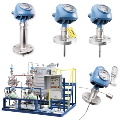 Unit pengisian bahan bakar yang dipasang pada skid dilengkapi dengan EMERSON Rosemount 5300 Level Transmitter - Guided Wave Radar Level Meter