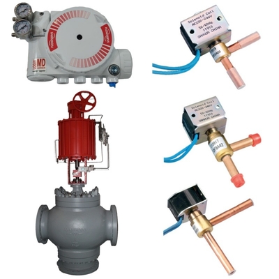 Flowserve Valve Controller Logix 3200MD Positioner, Dilengkapi dengan Pneumatic Actuator dan DELIXE Solenoid Valve