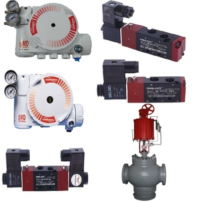 Flowserve Valve Controller Logix 3200MD Positioner, Dilengkapi dengan Pneumatic Actuator dan DELIXE Solenoid Valve