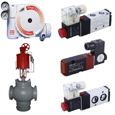 Flowserve Valve Controller Logix 3200MD Positioner, Dilengkapi dengan Pneumatic Actuator dan DELIXE Solenoid Valve