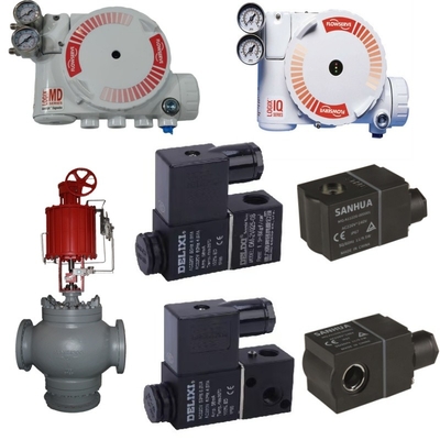 Flowserve Valve Controller Logix 3200MD Positioner, Dilengkapi dengan Pneumatic Actuator dan DELIXE Solenoid Valve