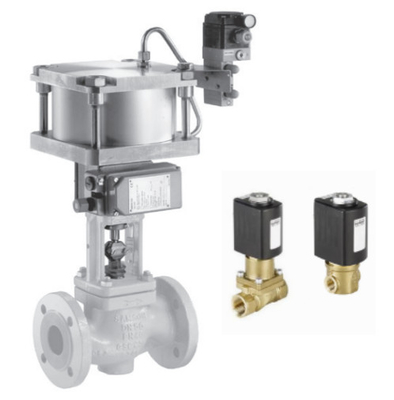 Aksesoris katup kontrol FISHER DVC6200 Samson 4763 Spirax SP7 Dan Burkert Kuningan Solenoid Valve 6524 Dengan suhu tinggi tahan 2/2-Way Diaphragm