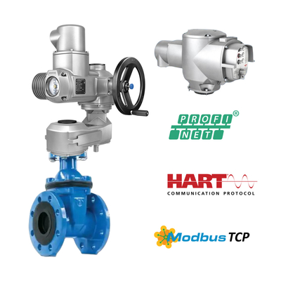 AUMA SA07.2 SA07.6 Aktuator katup kontrol listrik dengan gearbox GST dan kontrol aktuator AM untuk kontrol yang akurat