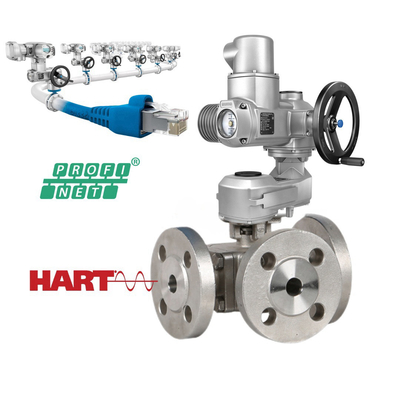 AUMA SA07.2 SA07.6 Aktuator katup kontrol listrik dengan gearbox GST dan kontrol aktuator AM untuk kontrol yang akurat