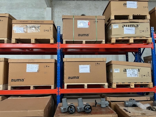 AUMA SA07.2 SA07.6 Aktuator katup kontrol listrik dengan gearbox GST dan kontrol aktuator AM untuk kontrol yang akurat