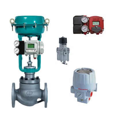 Tipe Sudut Tepat Top Guide Valve Dengan Masoneilan SVI2 Valve Positioner Dan 78-40 Regulator Cocok Untuk Daya Listrik