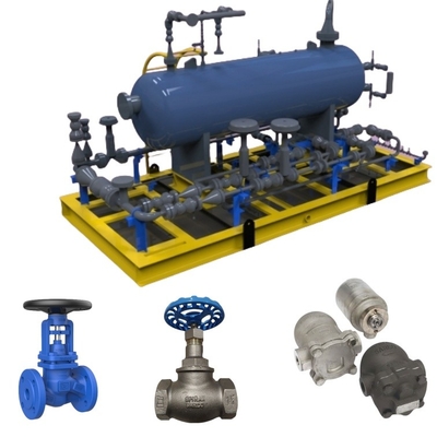 Spriaxsarco Stop Valve HV3/BSA2T dan Float Steam Trap dengan Bithermo Pneumatic Control Valves untuk Pipe and Steam System