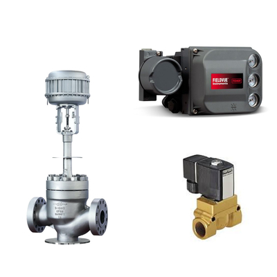 Floating KTM EB1 OM-2 Ball Valves Keystone Powered Actuator Fisher DVC6200 HC Single Acting Positioner untuk Skid Mounted