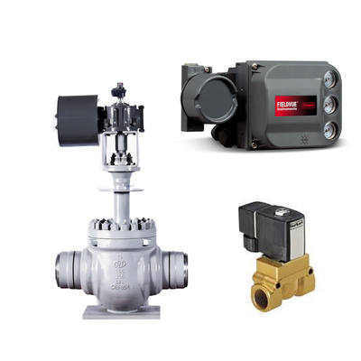 Floating KTM EB1 OM-2 Ball Valves Keystone Powered Actuator Fisher DVC6200 HC Single Acting Positioner untuk Skid Mounted