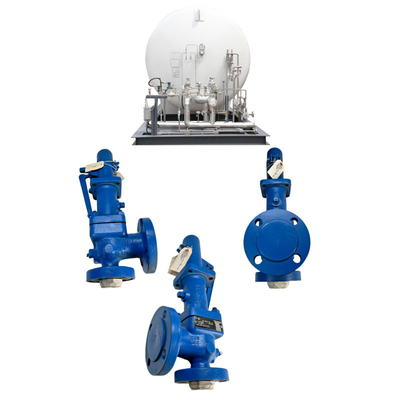 Tangki Booster Skid Dengan Tekanan Release Valves Crosby Musim semi langsung Dioperasikan untuk Gas Alam Tekanan Release Safety Valve