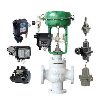 Fisher 67CFSR Filter Pressure Reducing Valve Rotork YT 1000 Valve Elektro-Pneumatik Pengontrol Proses Pengendali Valve Positioner