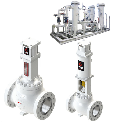VRG Pneumatic Linear Control Valves LHPA-DA LHPA-SR Alamat Karakterisasi Aliran dan Attenuasi Kebisingan untuk Pengendalian Gas Alam
